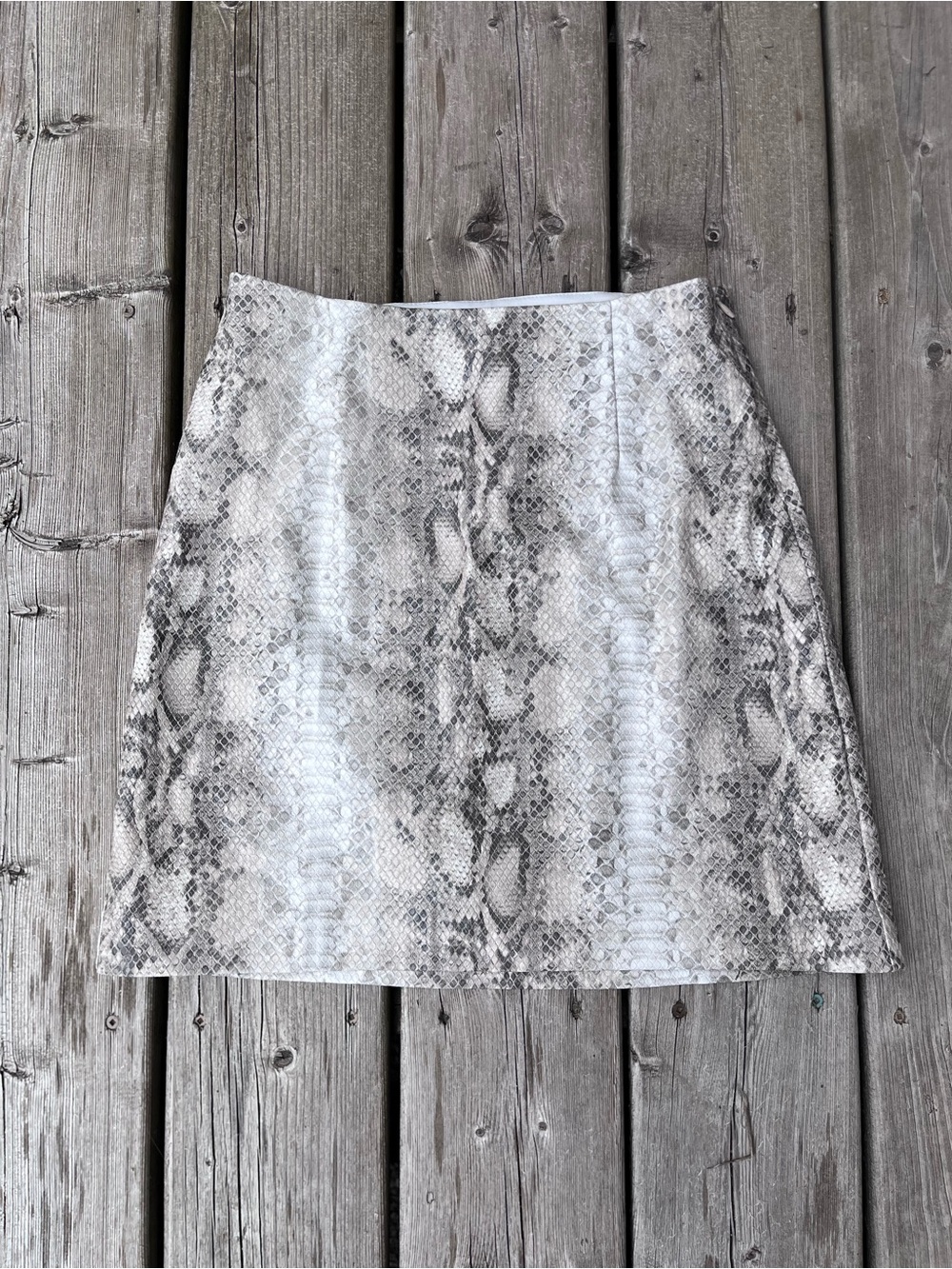 Dynamite PVC Faux Snakeskin Skirt Size Small